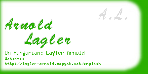 arnold lagler business card